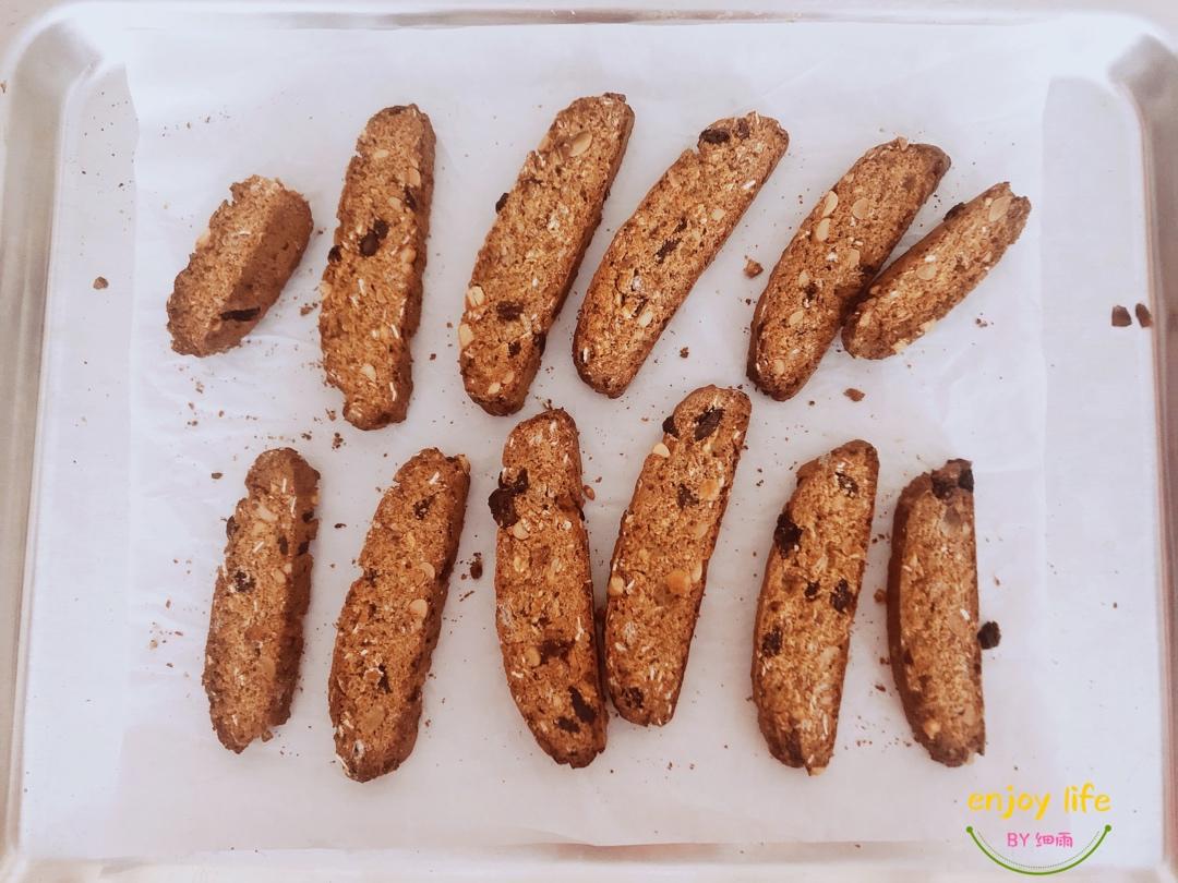 【健康零食】燕麦坚果意式脆饼