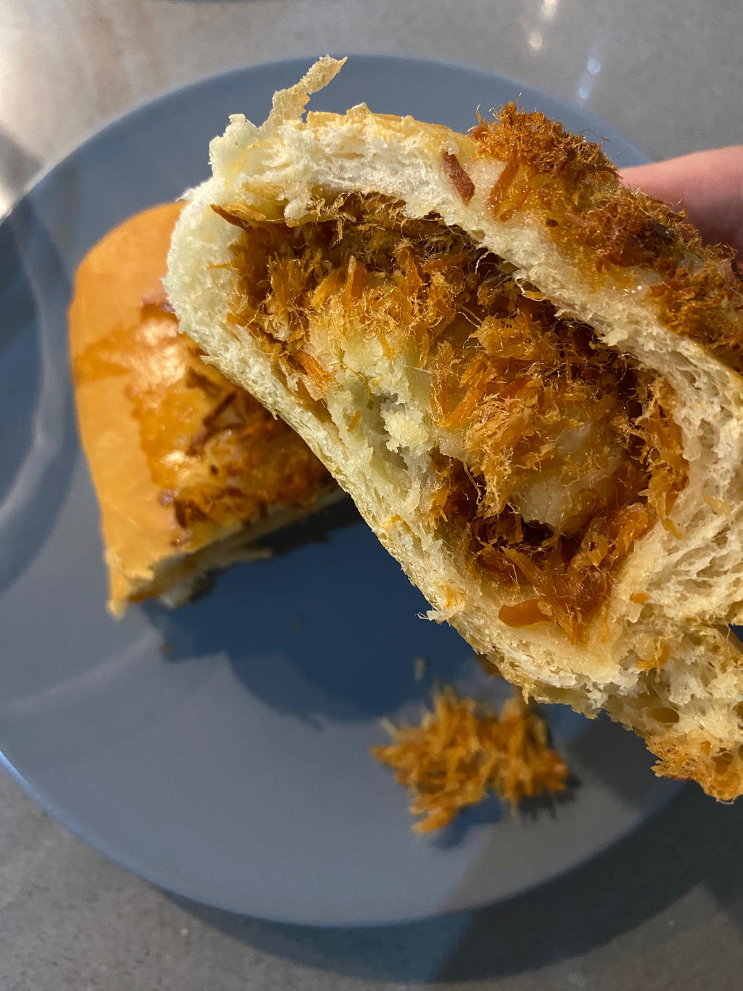 香葱火腿肉松面包