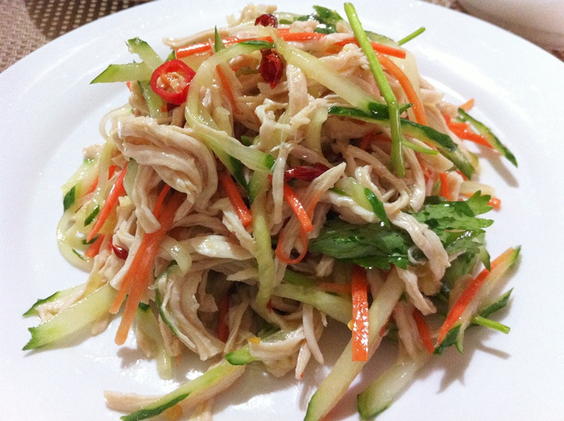 zhaonxue做的凉拌鸡丝