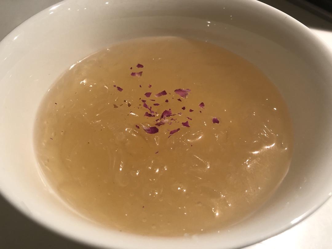甜品 天然果冻海石花 桔灯与小球藻做的天然果冻海石花