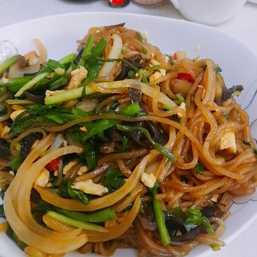 炒合菜～经典的拌饭菜，真的太香了