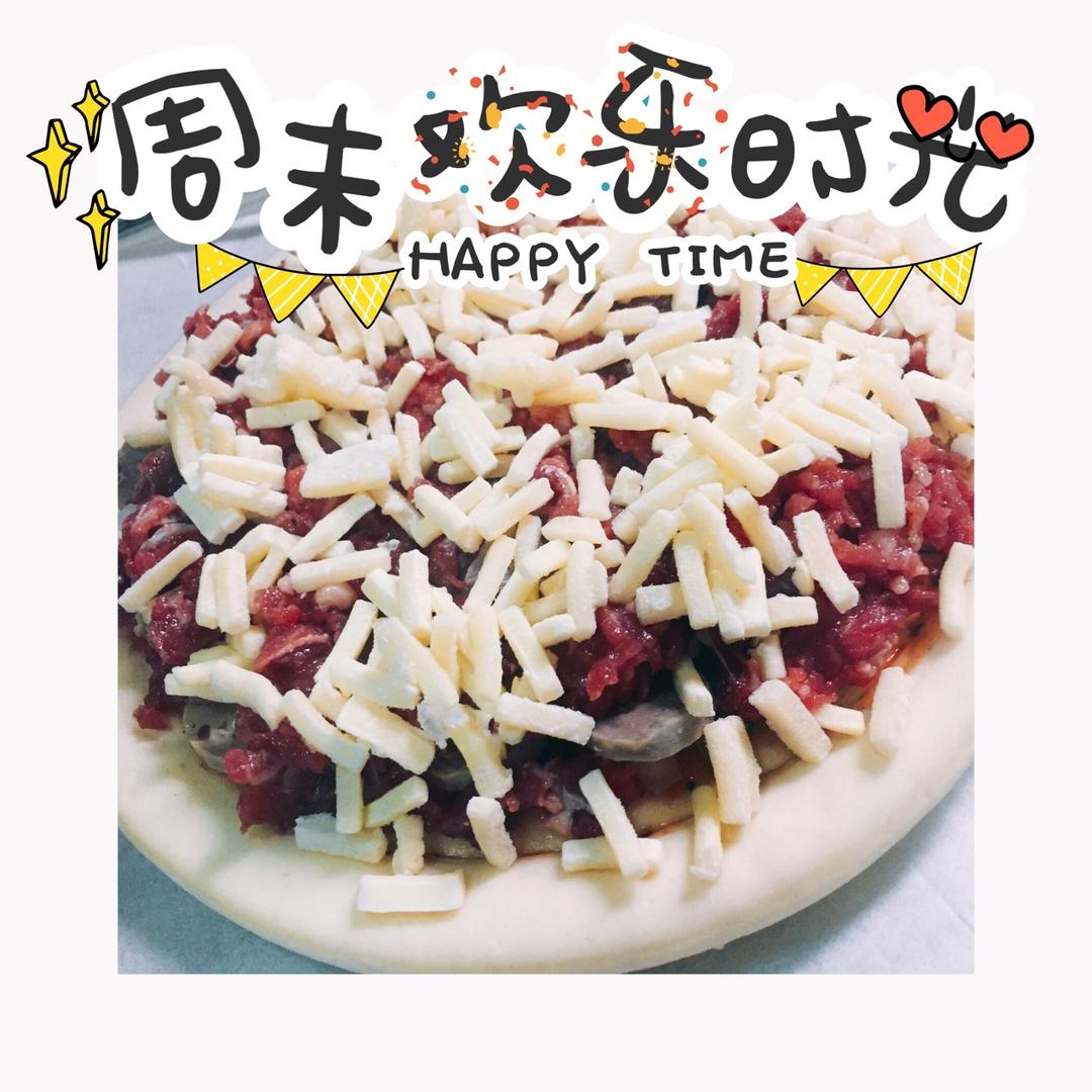 牛肉粒披萨