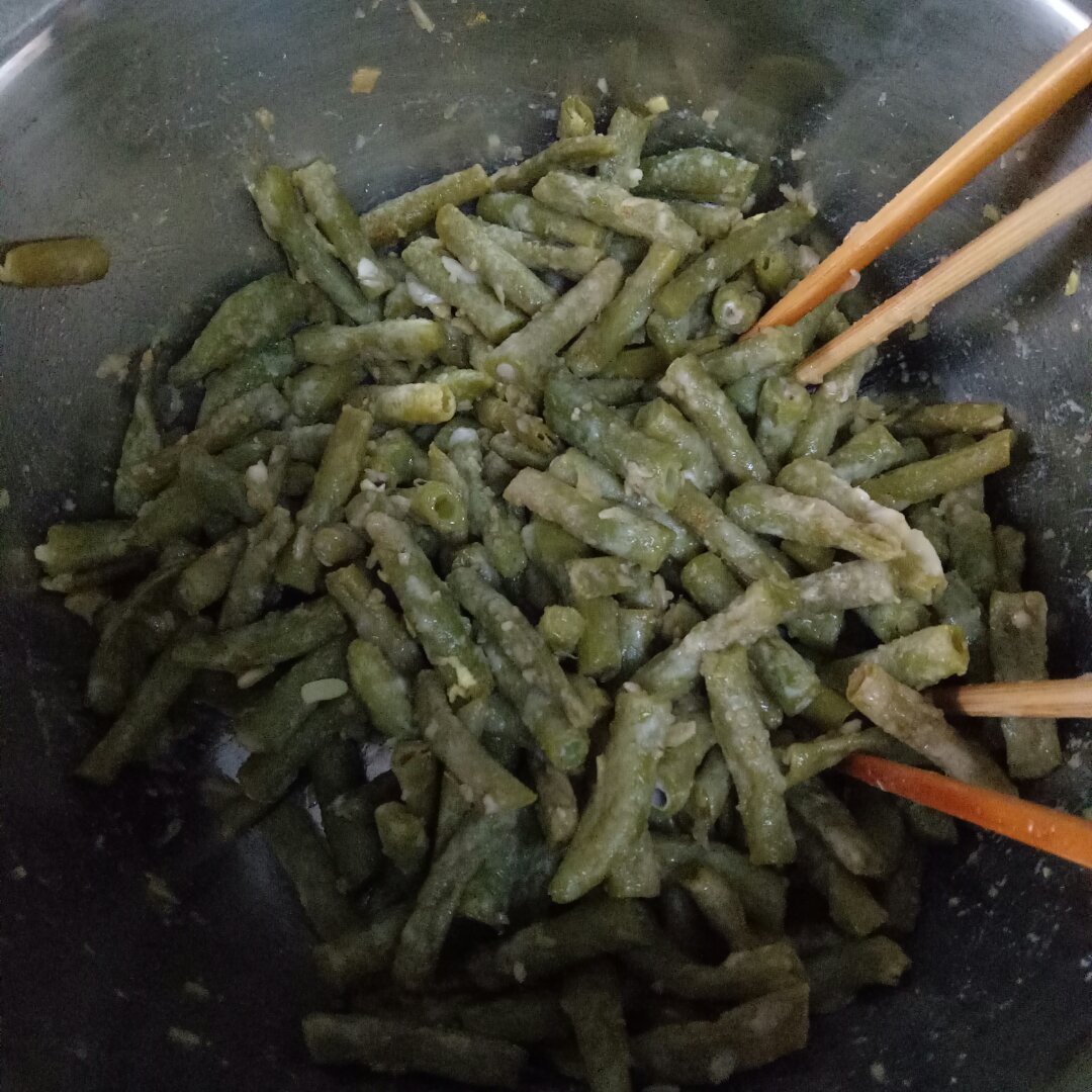 蒸豆角