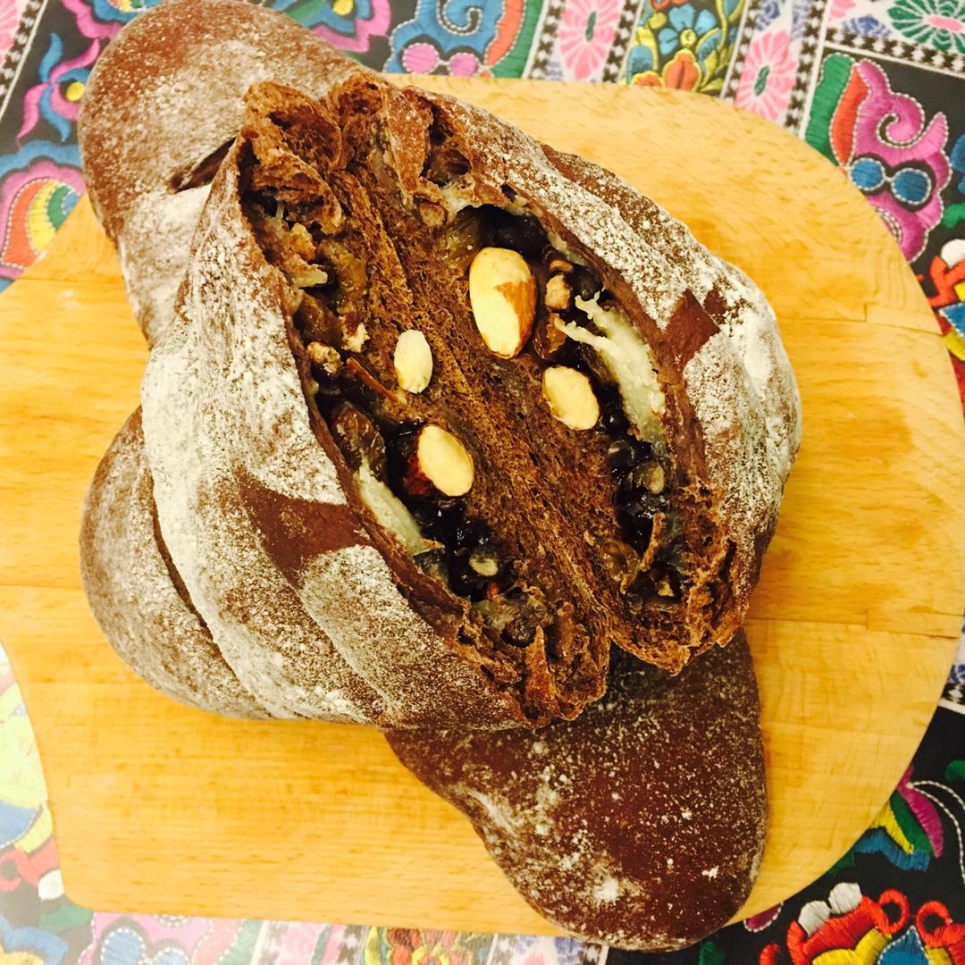 麻薯核桃夹心软欧包