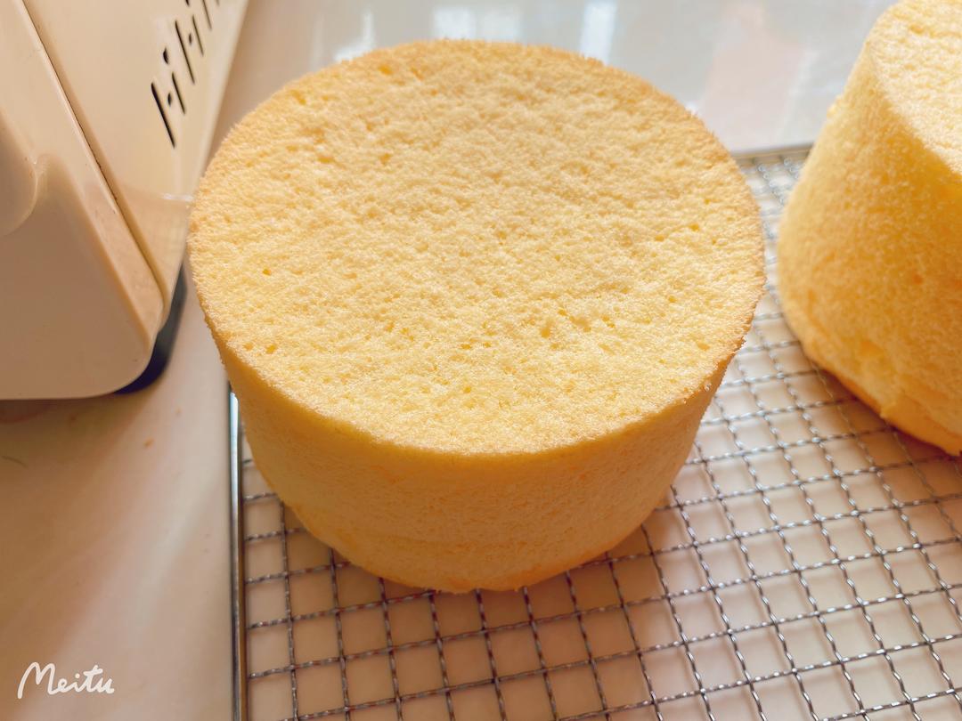 无油无糖戚风蛋糕5寸加高的做法