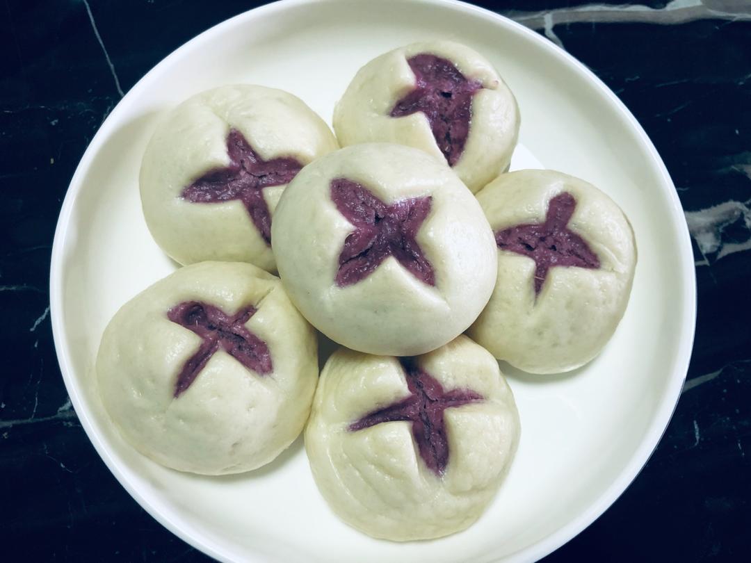 紫薯开花馒头