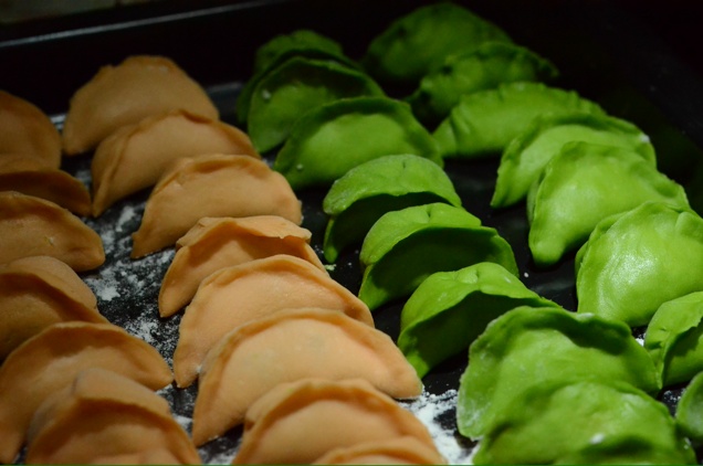 彩色水饺