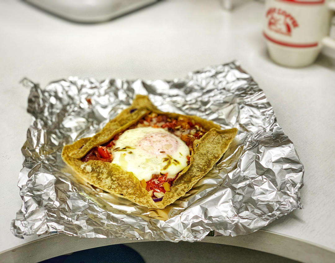 杂蔬北非蛋可丽饼🍳减脂早餐的天花板‼️卷饼版