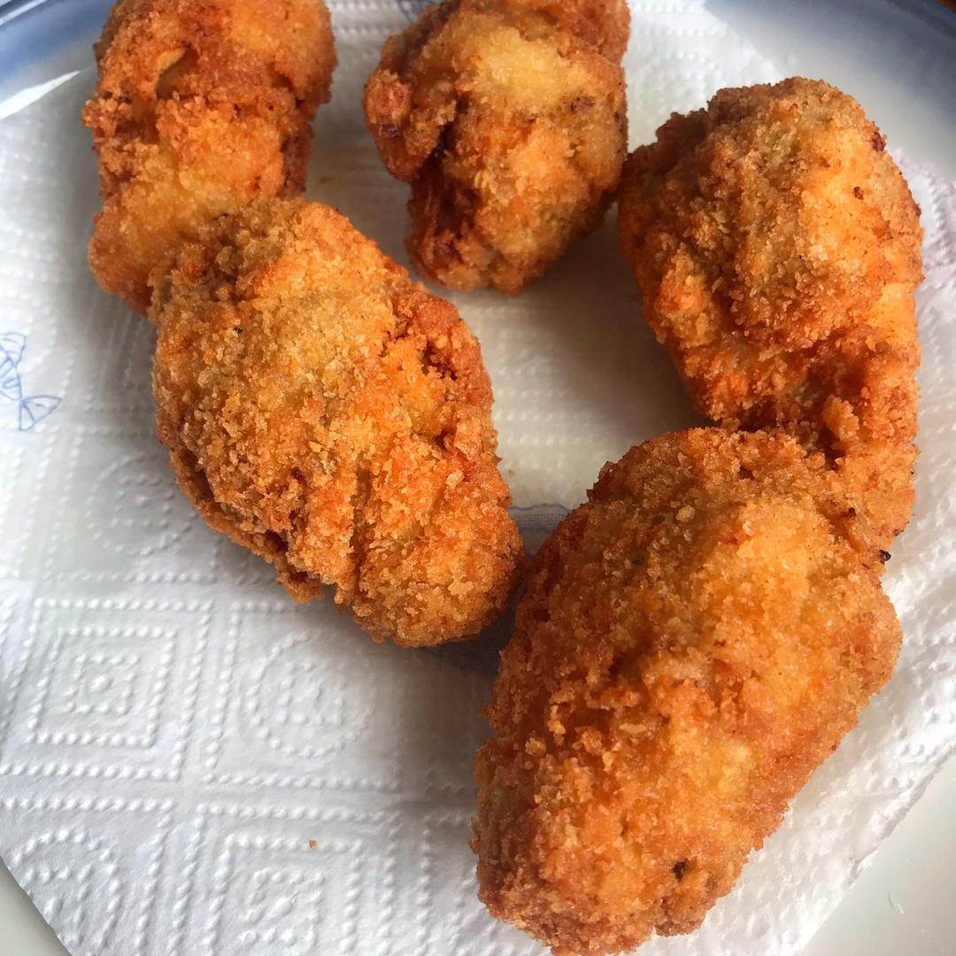 为男票做的饭做的脆皮炸鸡腿