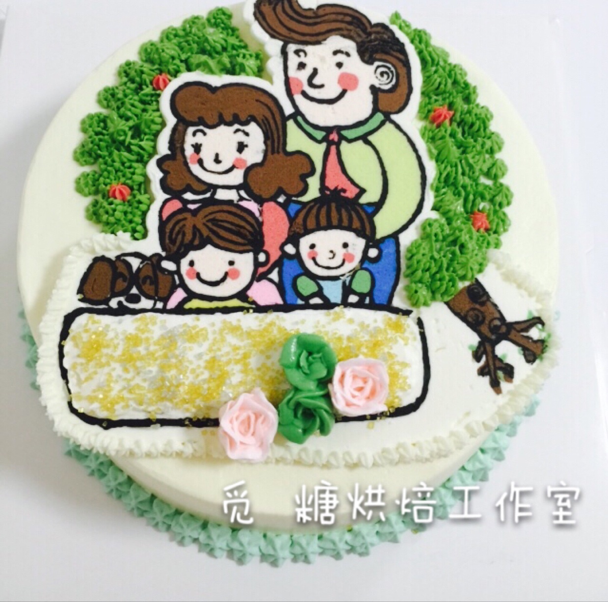 淡奶油裱花蛋糕