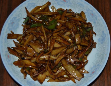 青椒素炒杏鲍菇