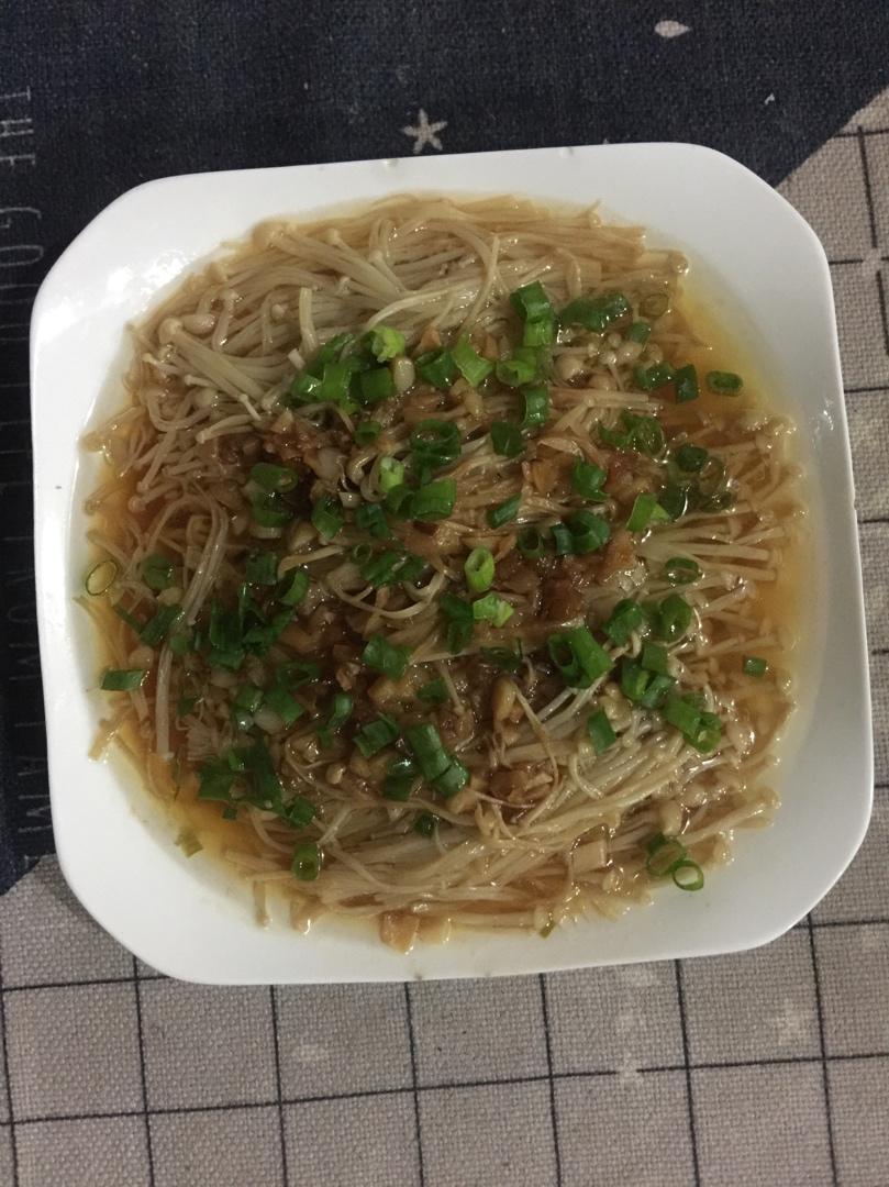 蒜蓉蒸金针菇