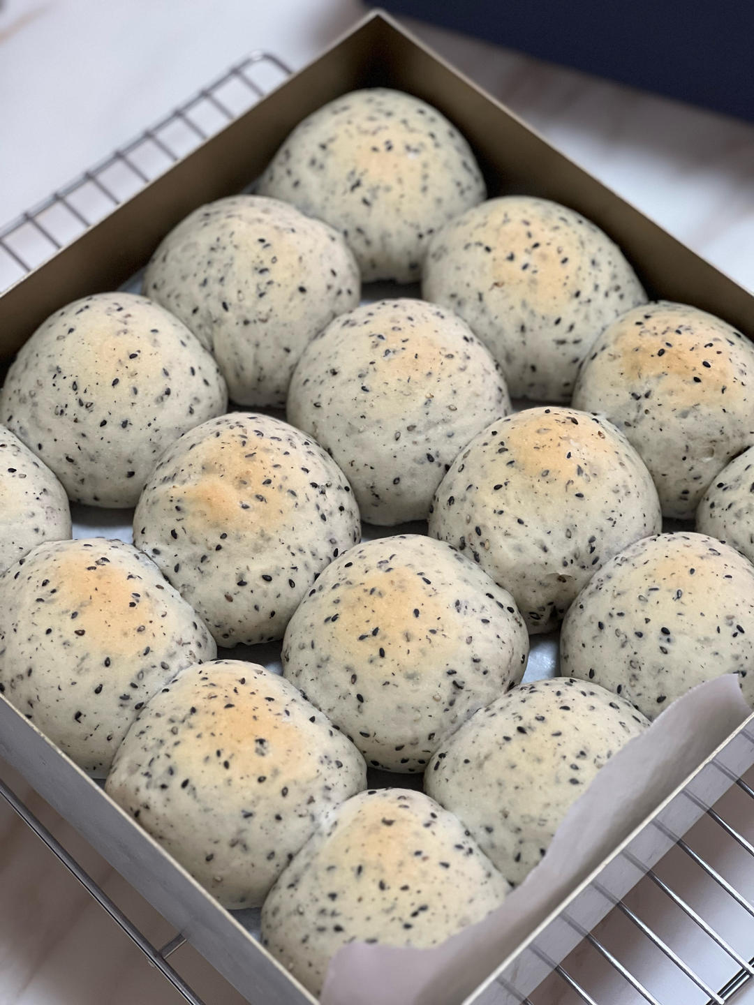 咸香柔软的黑芝麻小餐包｜新手友好