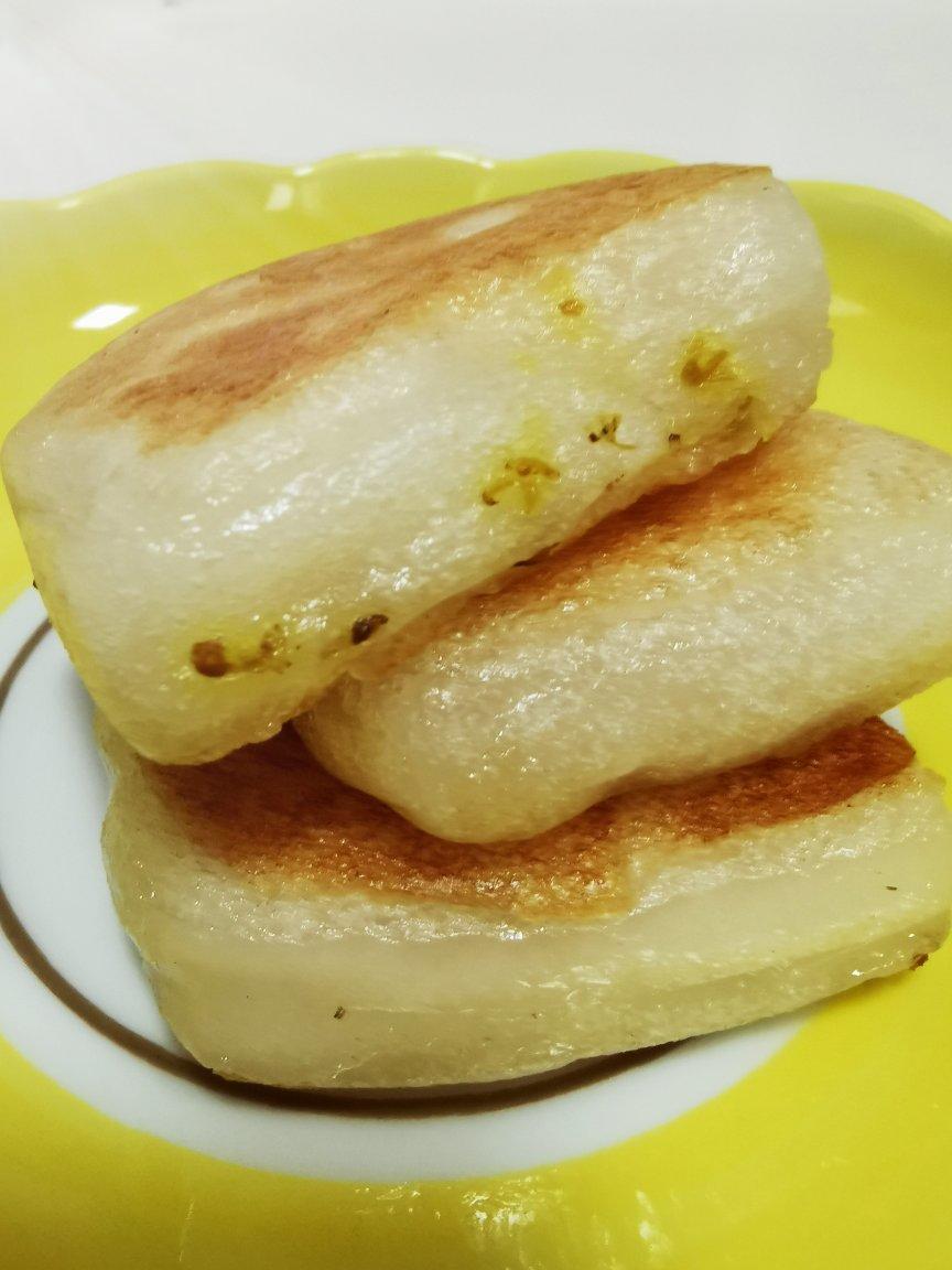桂花红糖煎年糕