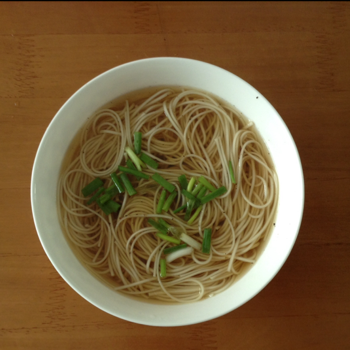 小葱麻油酱油面