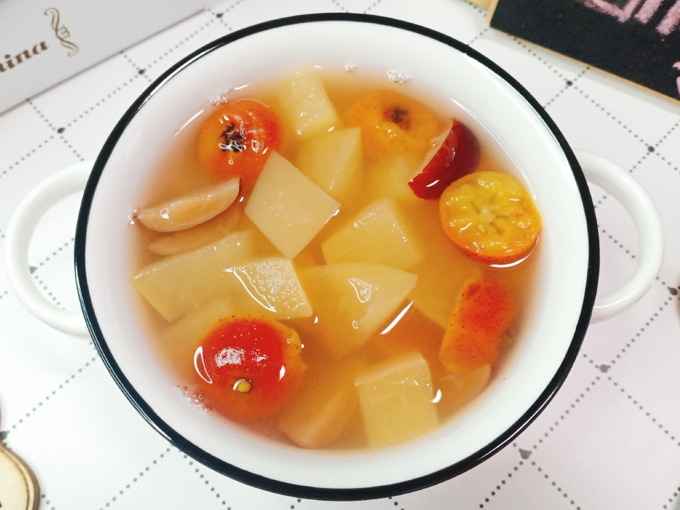 开胃必备，山楂红枣苹果汤，酸甜助消化！的做法