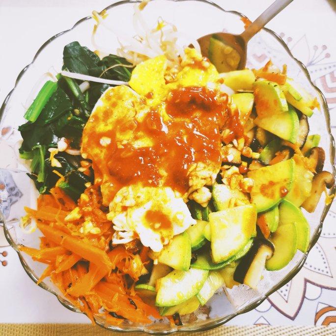 家庭版 简易 石锅/铁锅 韩式拌饭