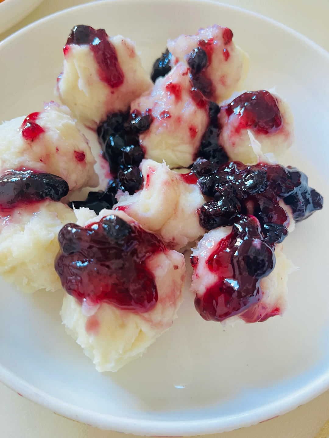 超级简单的蓝莓山药