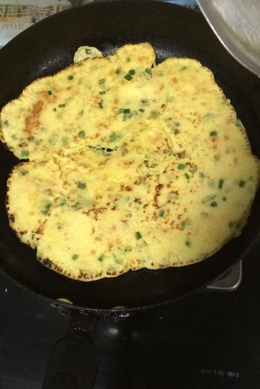 韭菜鸡蛋摊饼