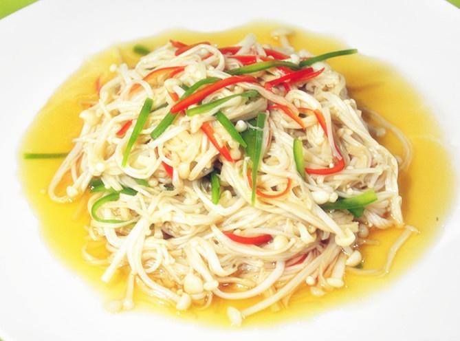 白灼金针菇（无需焯水）的做法