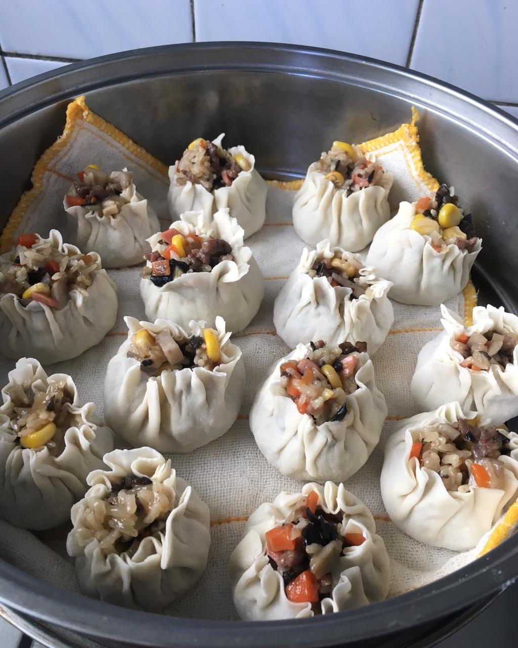 简易糯米烧卖（附烧卖包法）