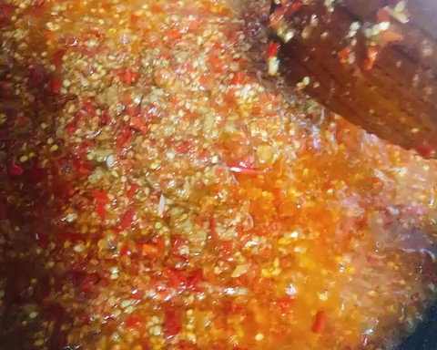 炒鸡下饭辣椒酱…肉末版的做法 步骤7