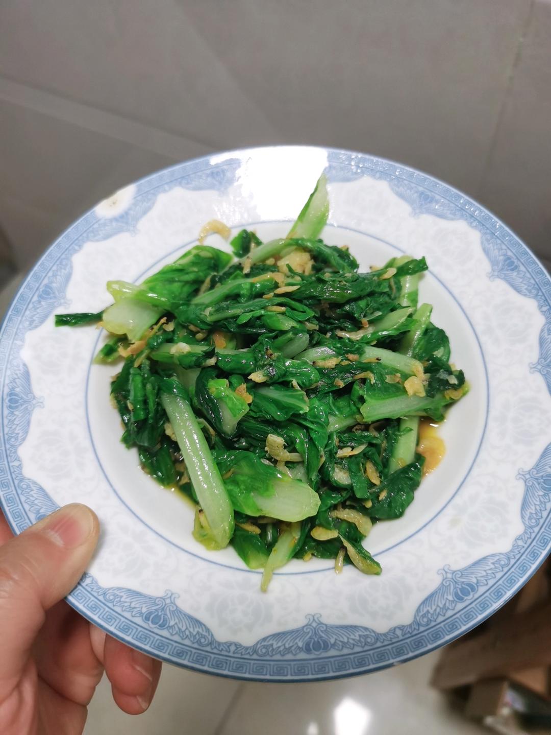 超级好吃的虾皮小白菜