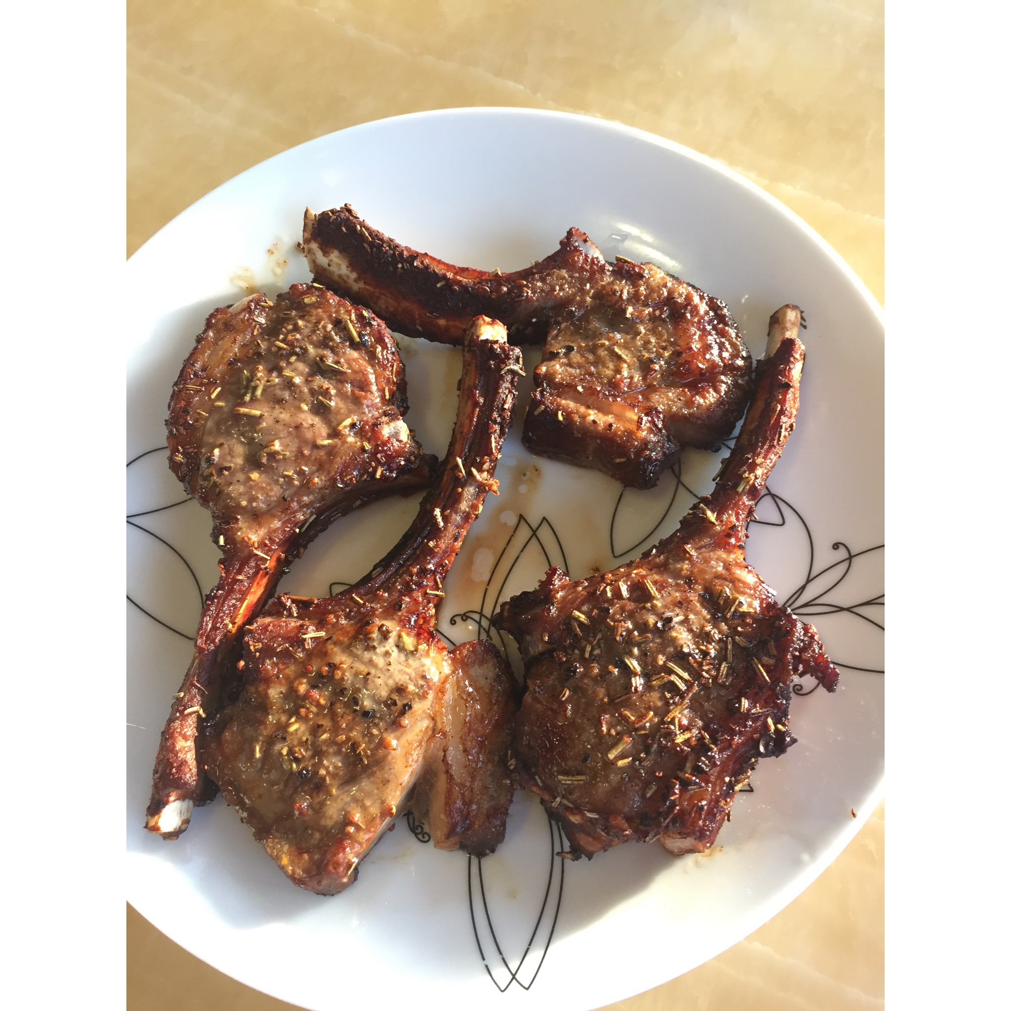 超简单 空气炸锅烤羊排