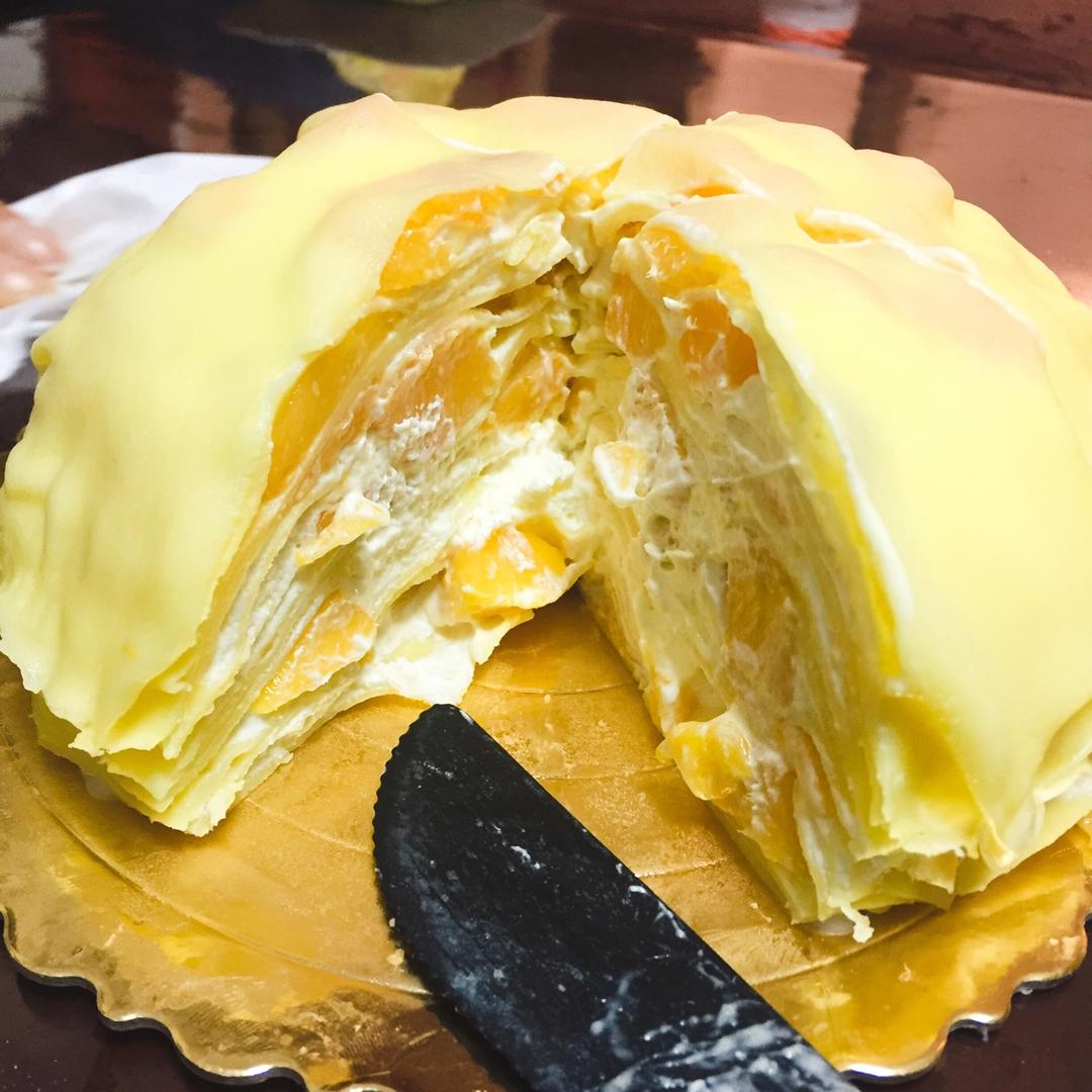 78027702yumi做的榴莲千层蛋糕