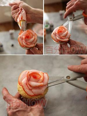 镶边玫瑰制作-奶油玫瑰花-裱花基础（详细图文教程）的做法 步骤8