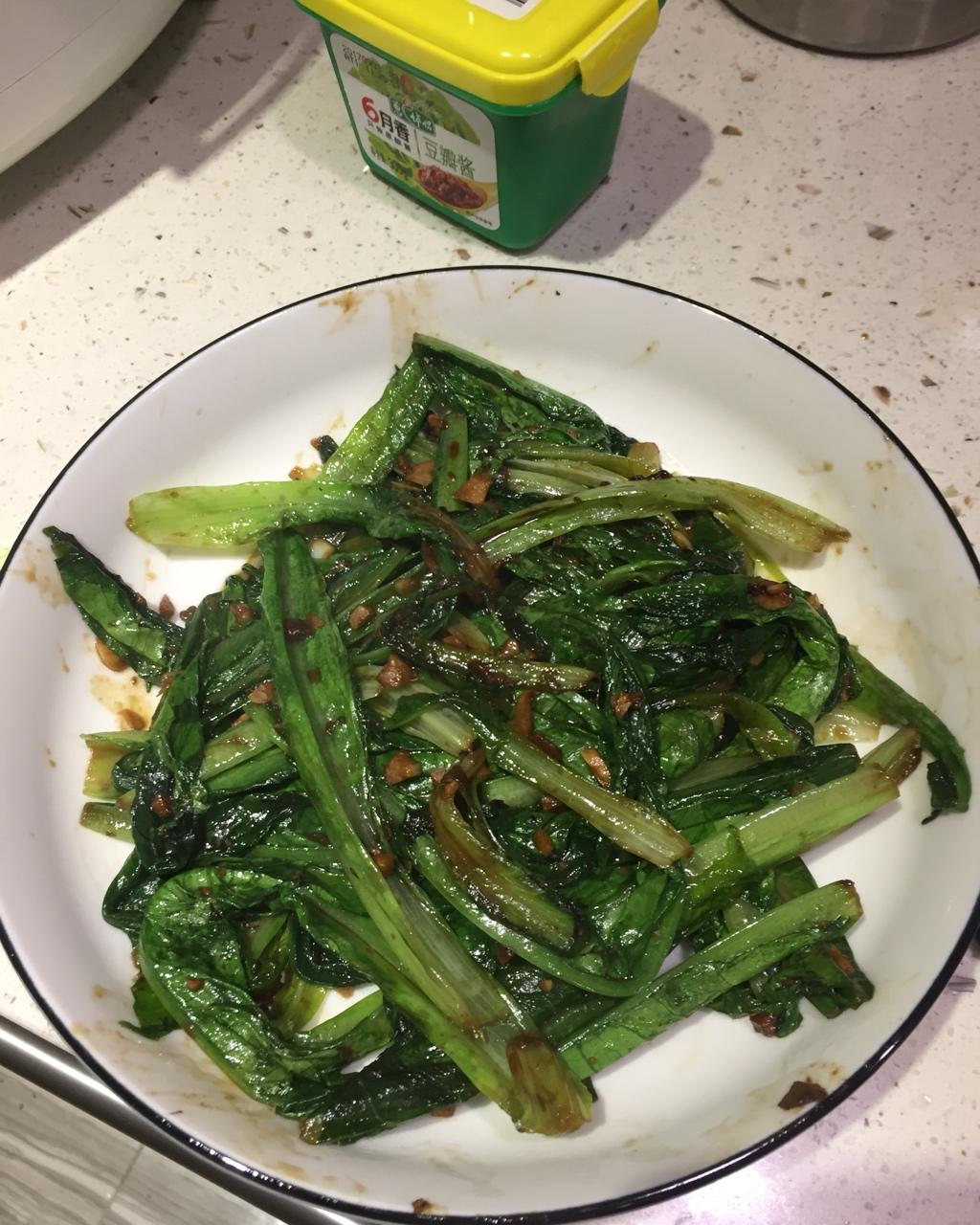 豆豉油麦菜
