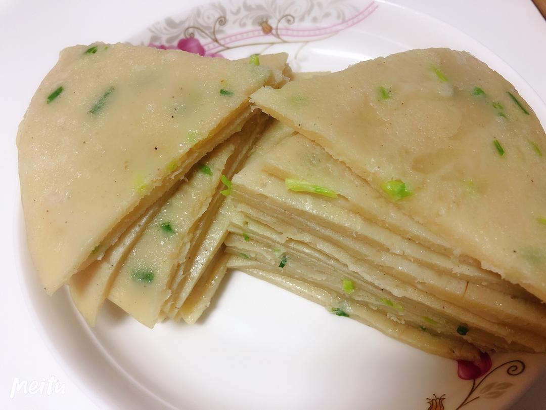 上班族的快手简单晚餐——香葱鸡蛋饼
