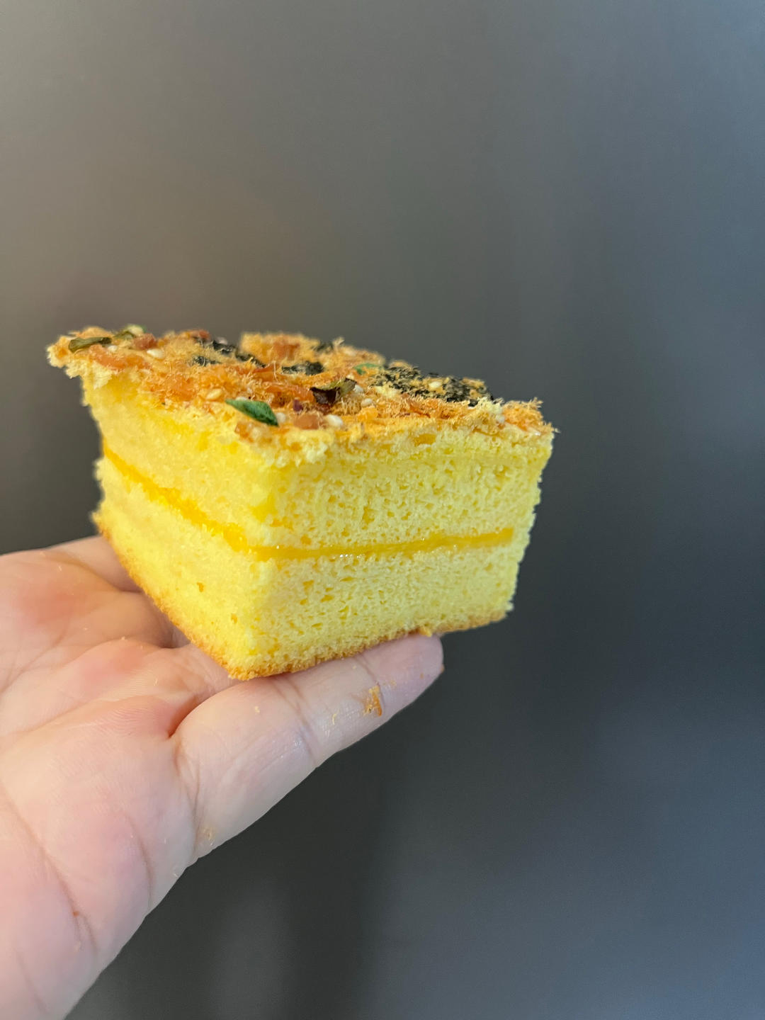 芝士夹心肉松蛋糕🍰