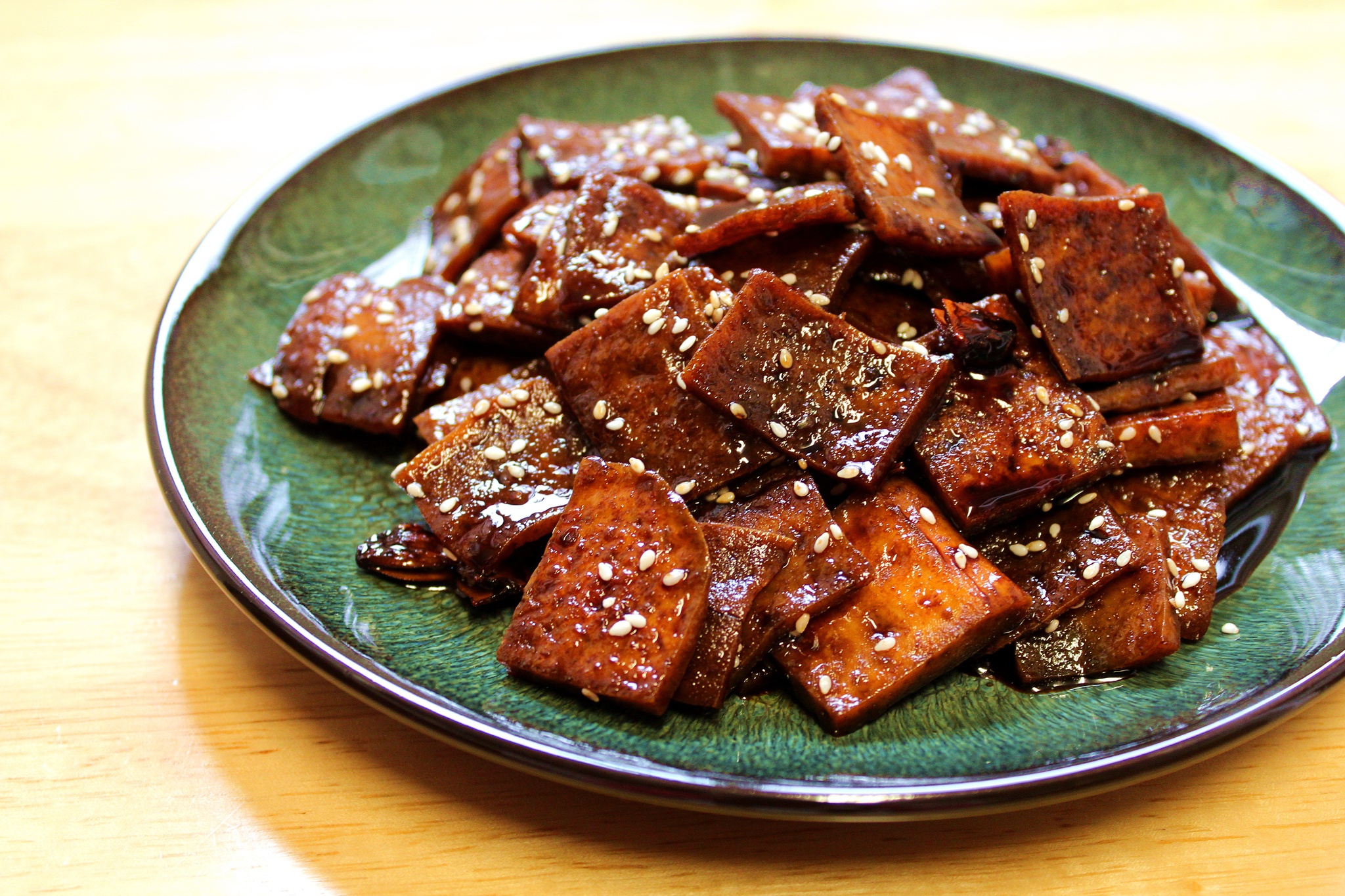 蘑菇ty做的蜜汁豆干