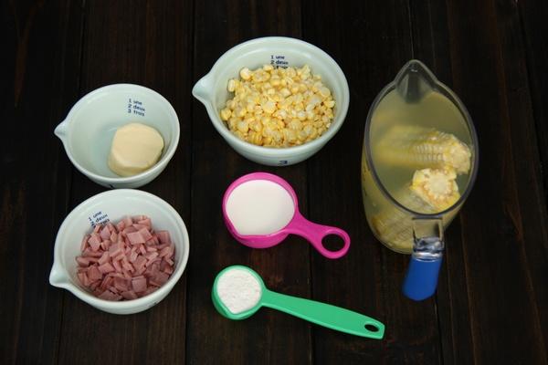 火腿玉米浓汤的做法 步骤1