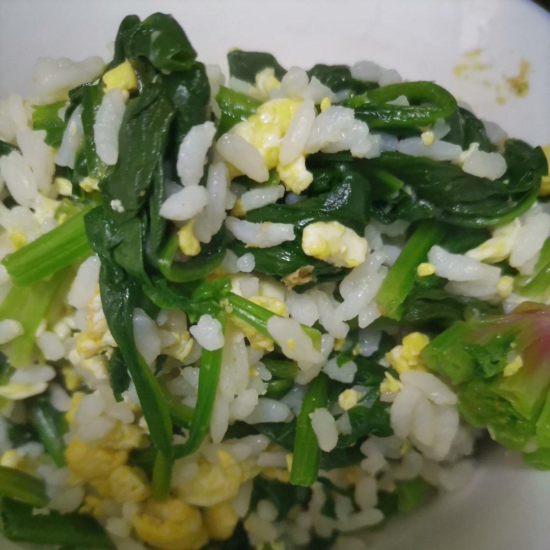 虾皮菠菜炒鸡蛋