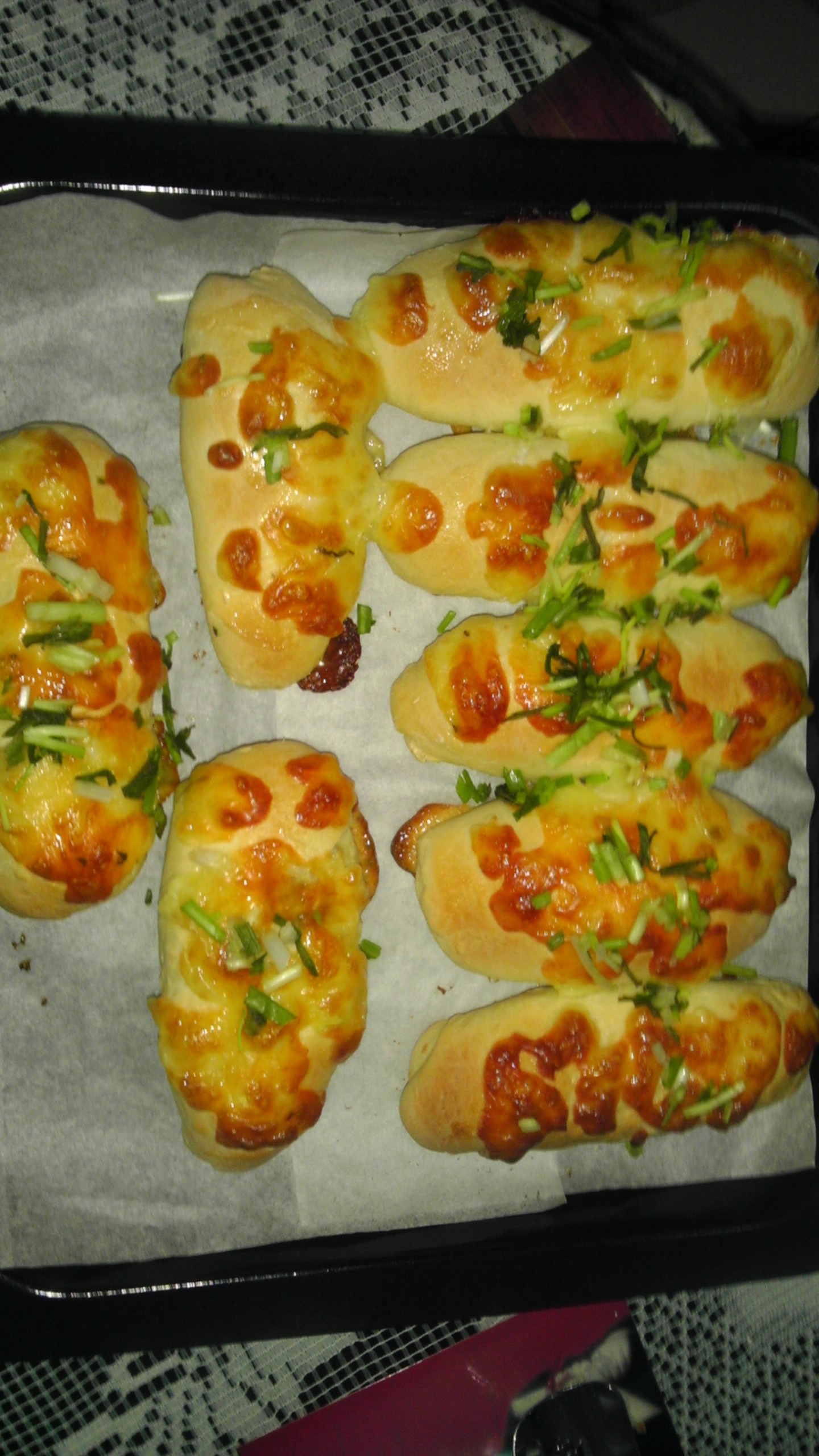 香葱芝士面包条