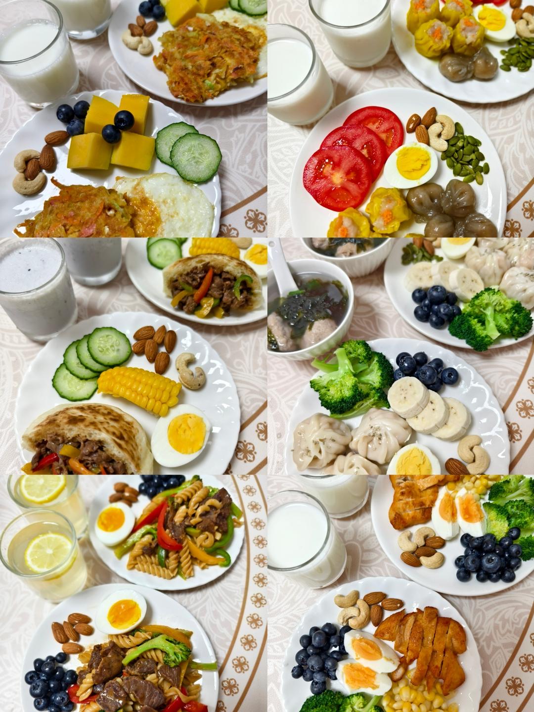 小学生一周早餐不重样