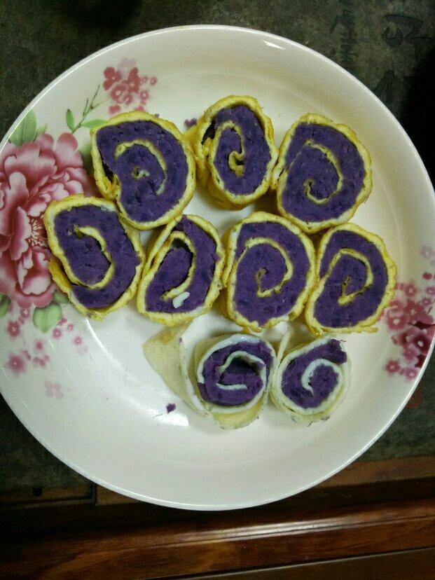紫薯鸡蛋卷