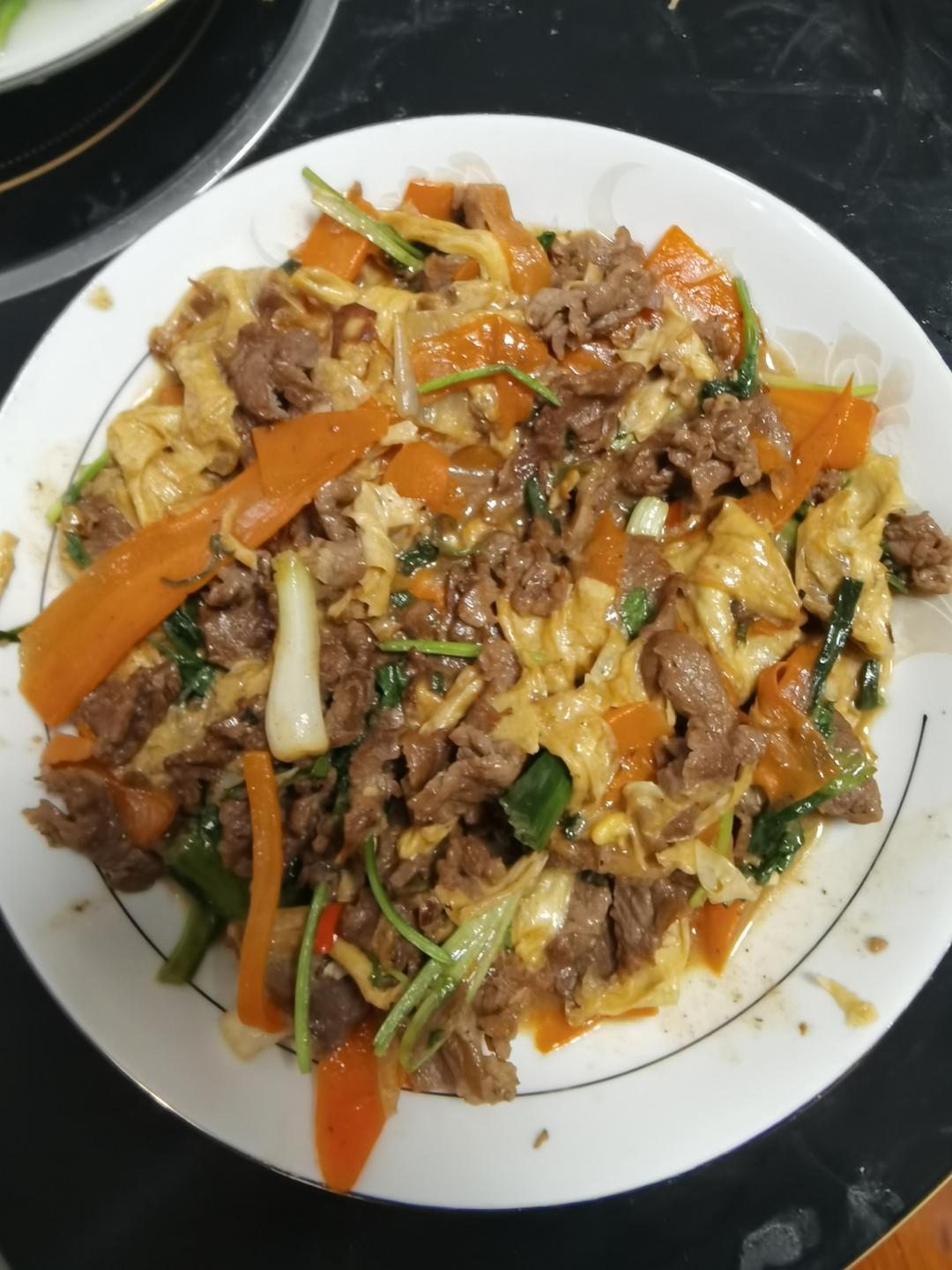 腐竹炒牛肉