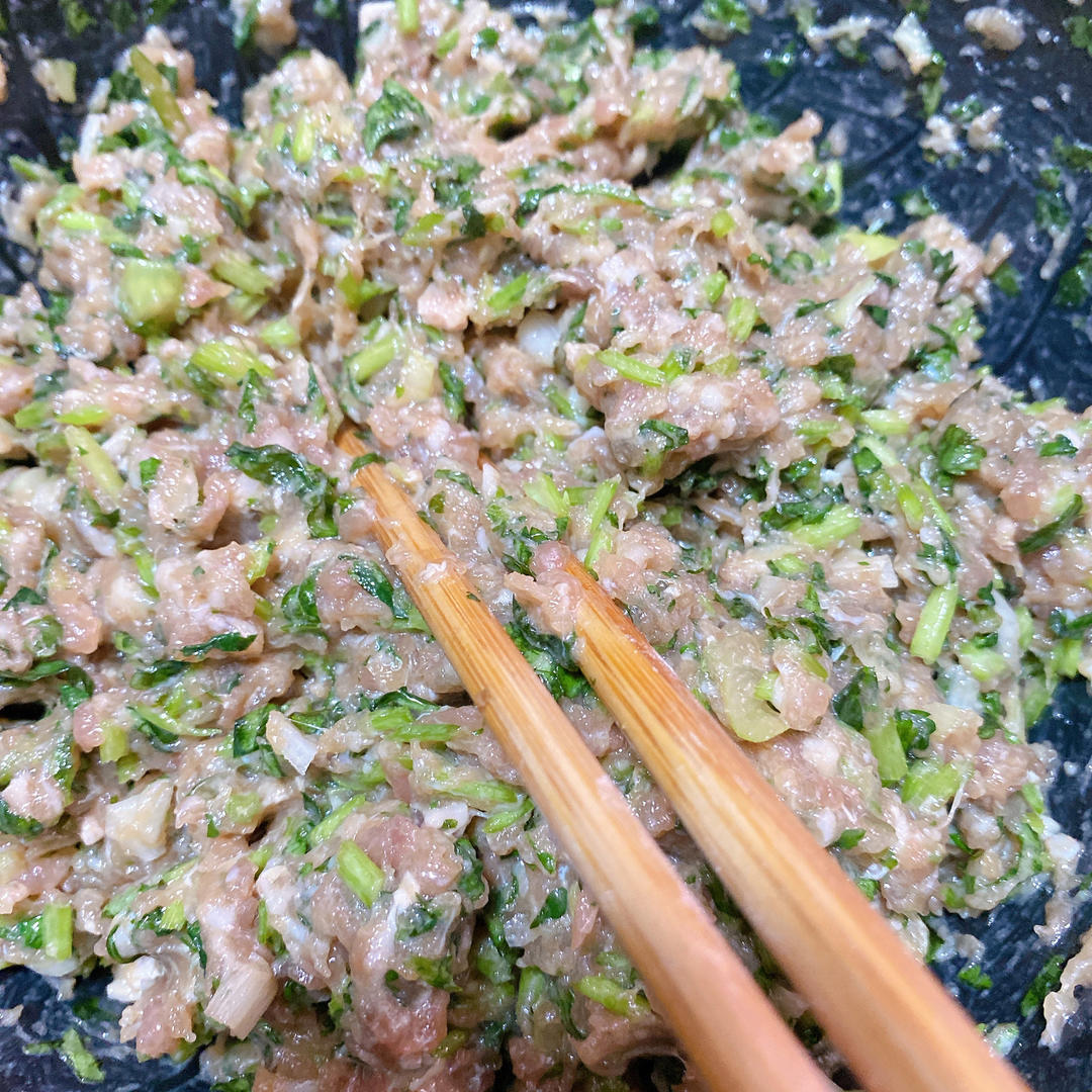 超好吃的香菜牛肉馅 包子饺子都可用