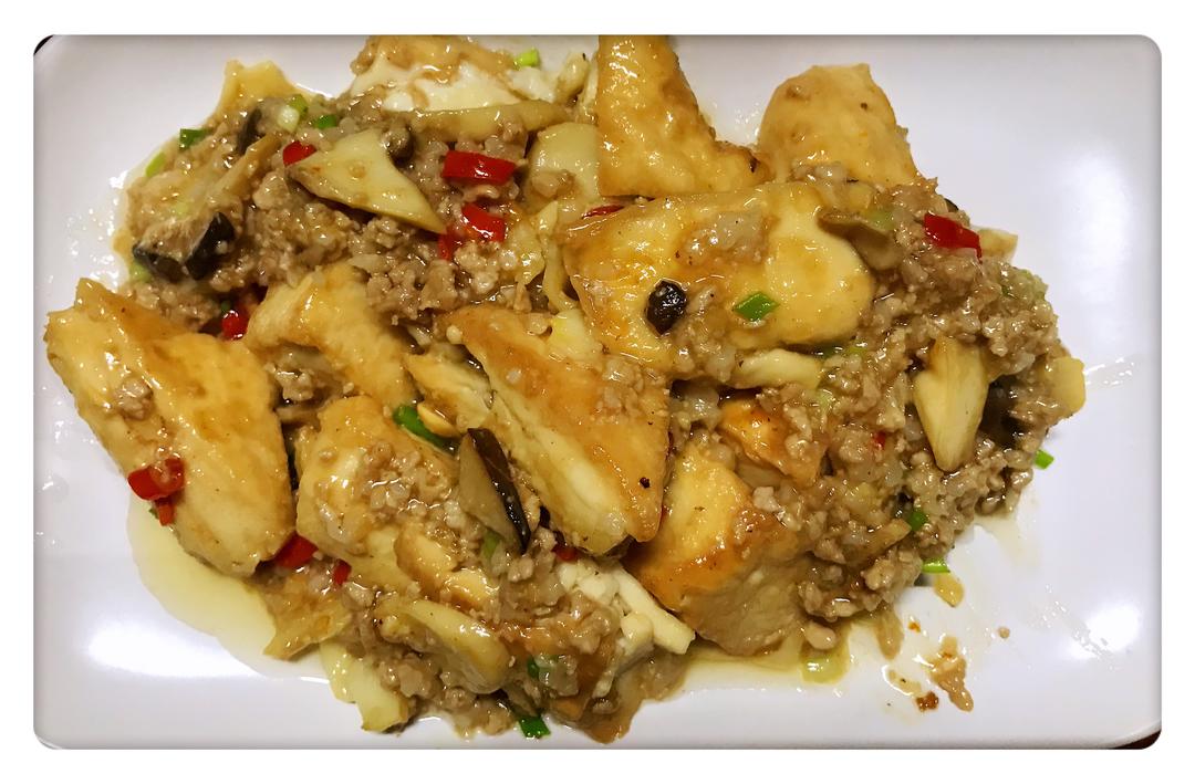杏鲍菇烧嫩豆腐