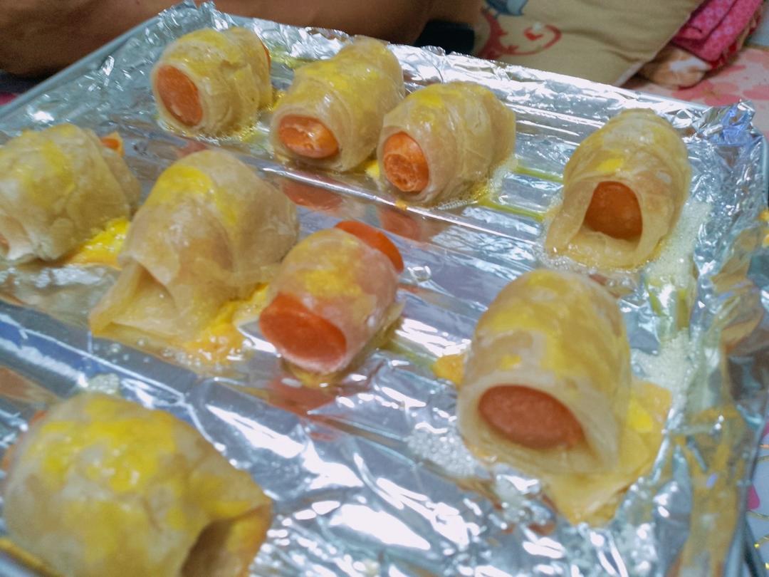 （手抓饼）火腿肠香酥卷——烤箱版