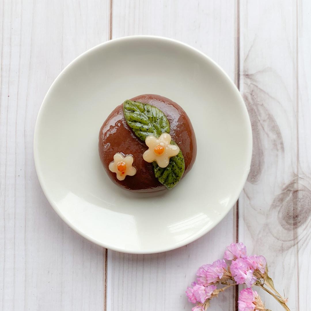 家庭简易版红豆沙糯米点心改版和菓子