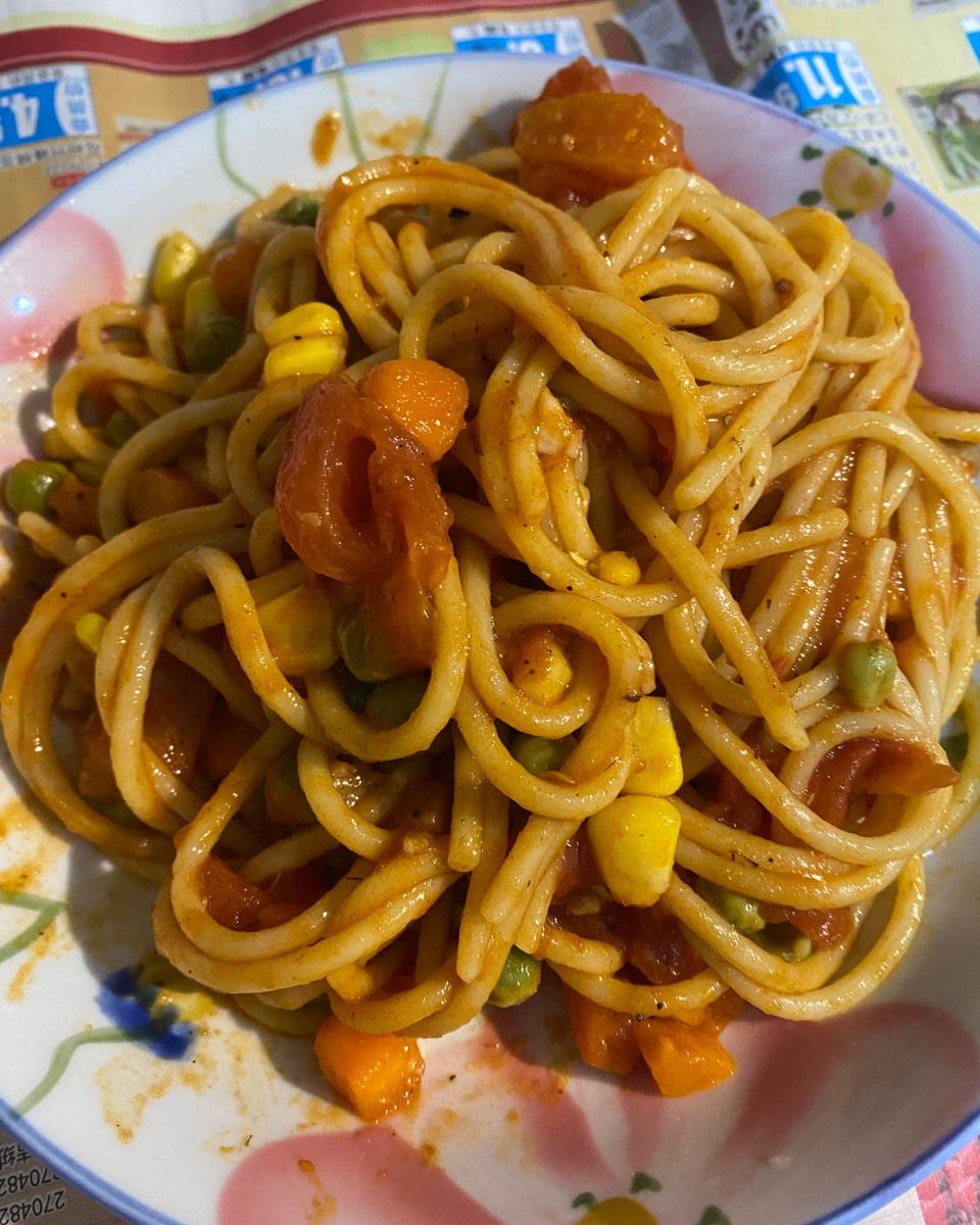 家常番茄虾仁意面