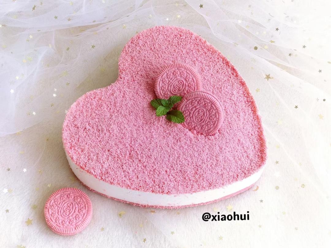 超高颜值的樱花奥利奥—慕斯蛋糕