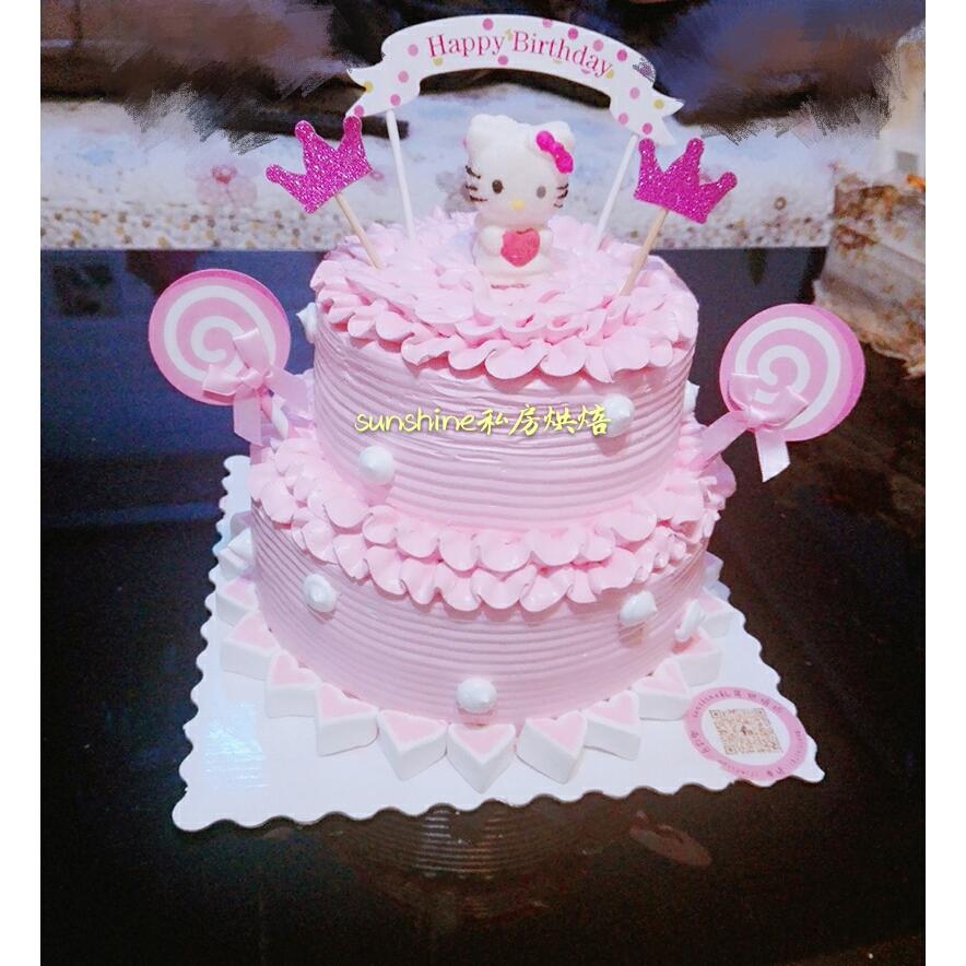 KT猫裱花蛋糕