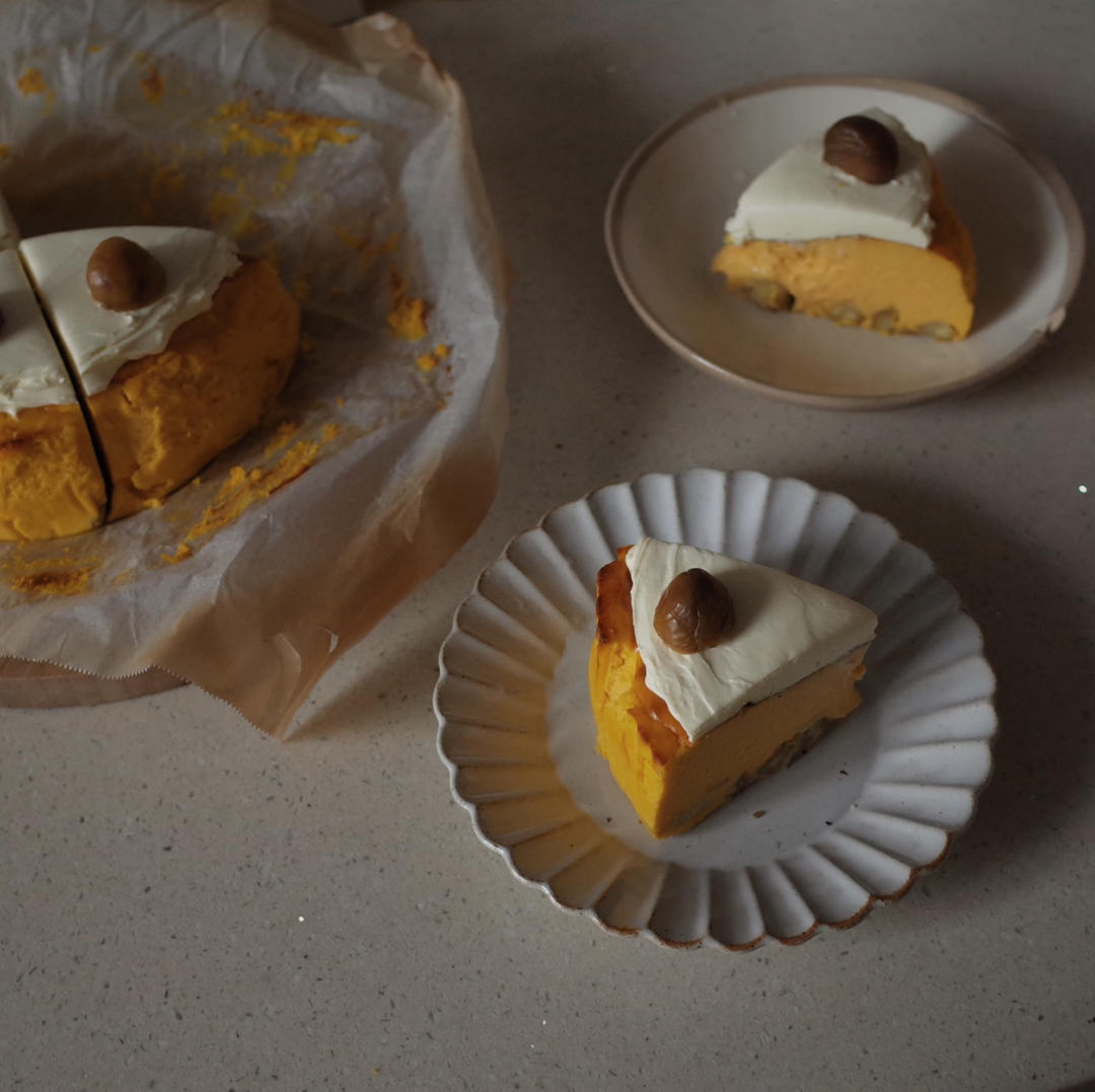 南瓜栗子巴斯克蛋糕