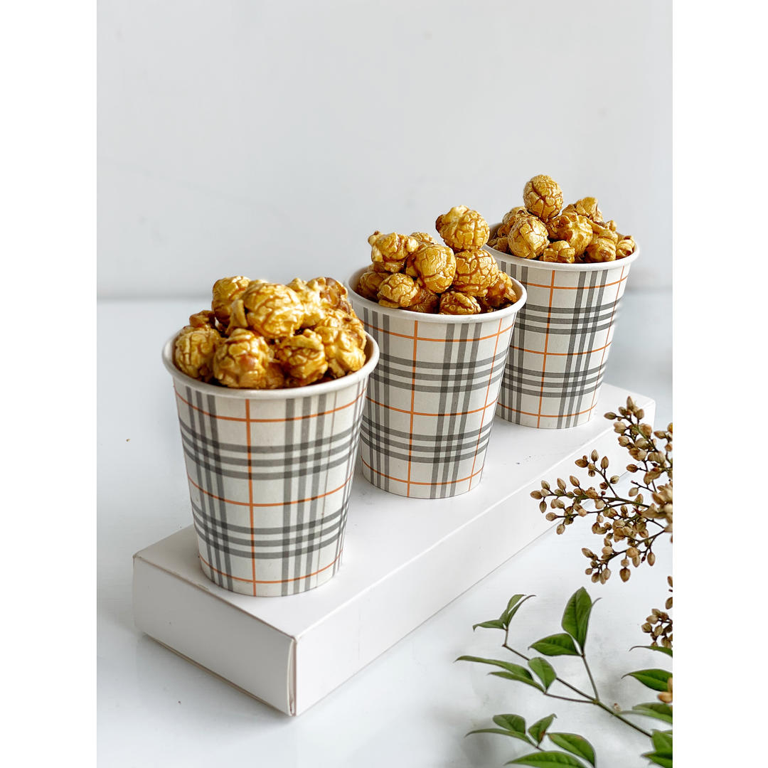 咸甜酥脆的焦糖海盐爆米花|可外出携带的小零食