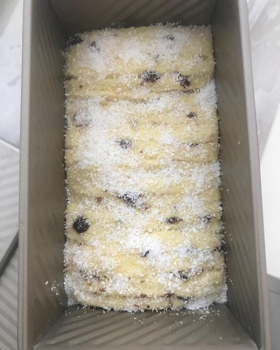 手撕蔓越莓炼乳吐司